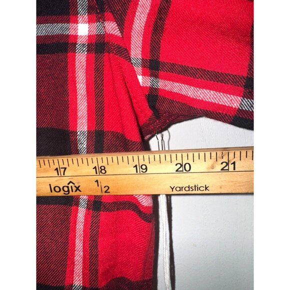 Hudson & Barrow Mountain Flannel Red Plaid Button-Up Shirt Mens Medium 100% Cott - Picture 7 of 7